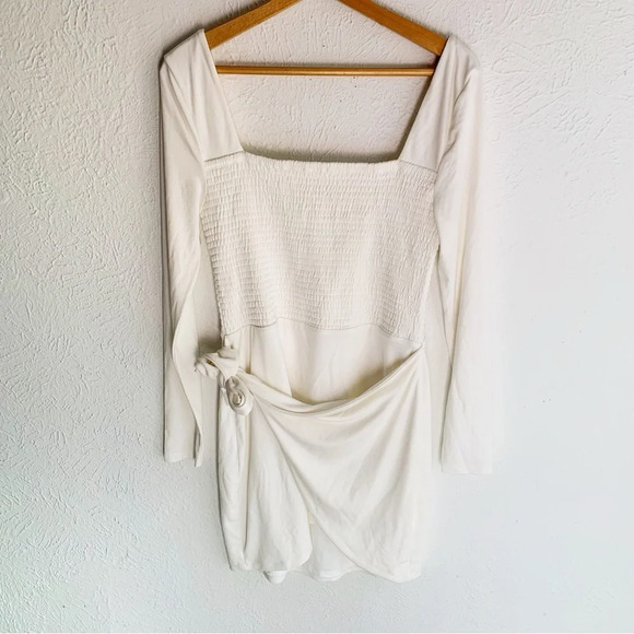 Lovers + Friends Devon Modal White Dress Sz Large - Picture 2 of 8